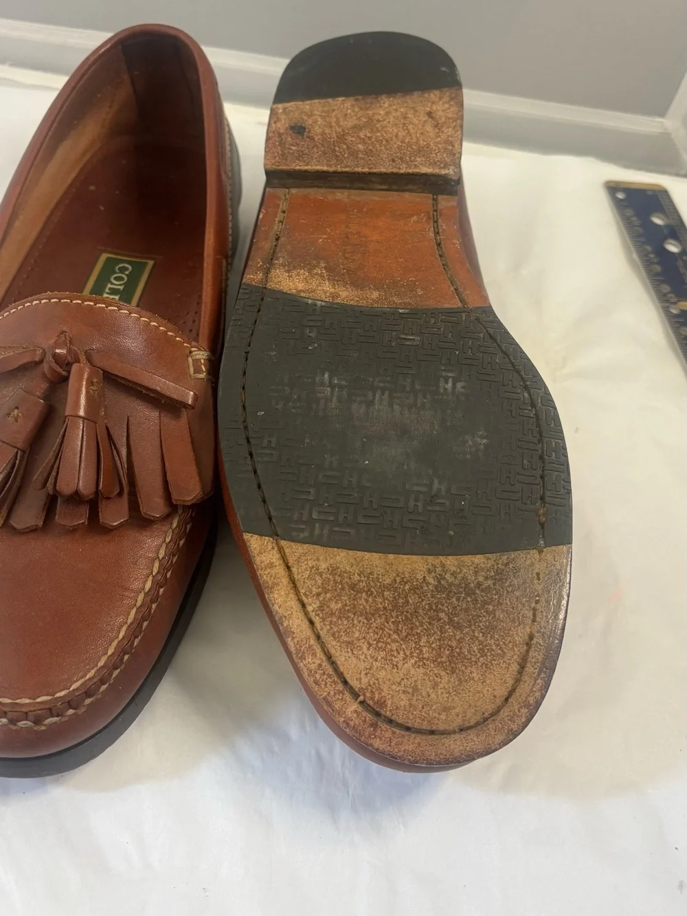 Cole Haan Men’s Brown Leather Tassel Loafers VGUC 9.5
